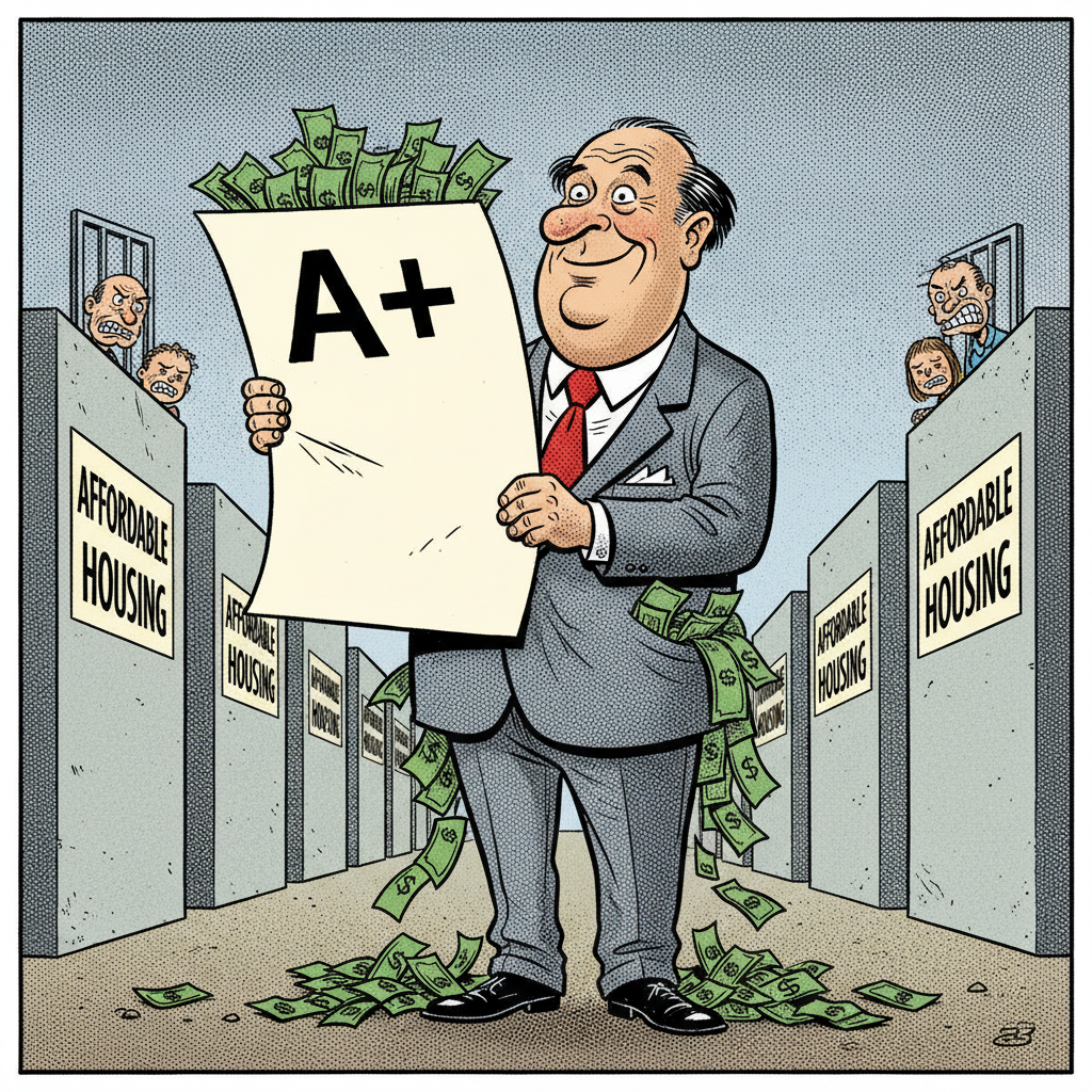 A+ FOR HACK-SB! BUREAUCRATS CELEBRATE THEIR OWN FISCAL BRILLIANCE