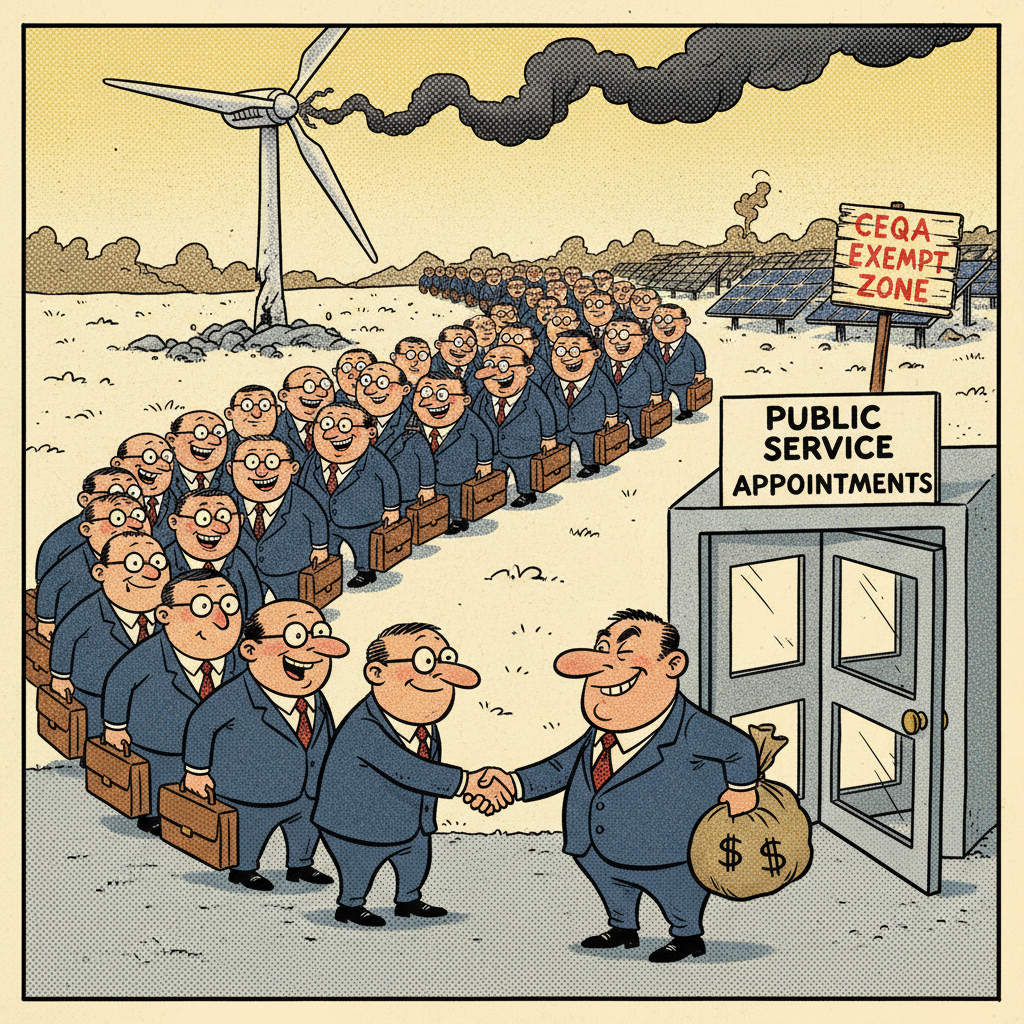 ANOTHER DAY, ANOTHER BUREAUCRAT NAMED TO 'ENERGY' BOARD! WHOSE POCKETS ARE WARMING UP?