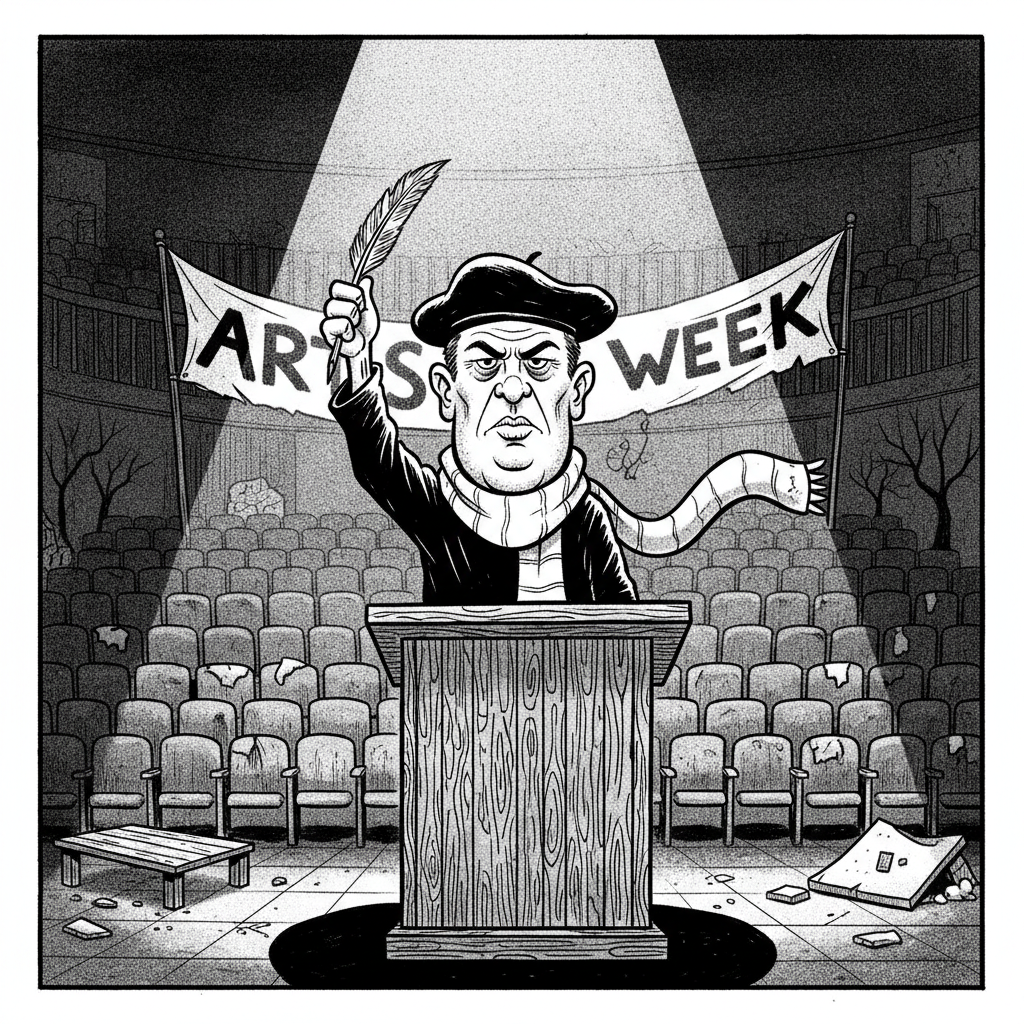 ARTS EDITOR'S FAREWELL: ANOTHER COLLEGE JOURNALIST PREPARES TO SAVE THE WORLD