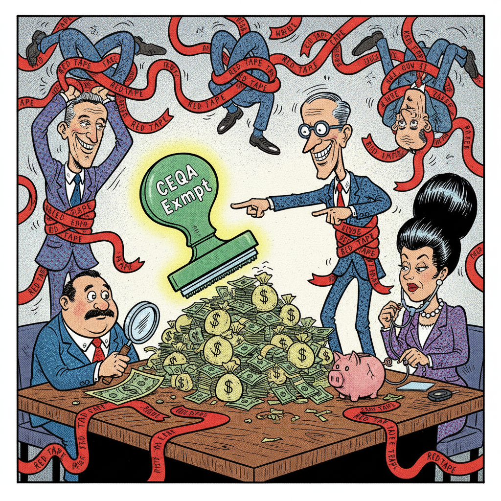 BOOM! COUNTY CASH FOR KIDS? NO CEQA! PROGRESSIVES SLAM DUNK PAPERWORK!