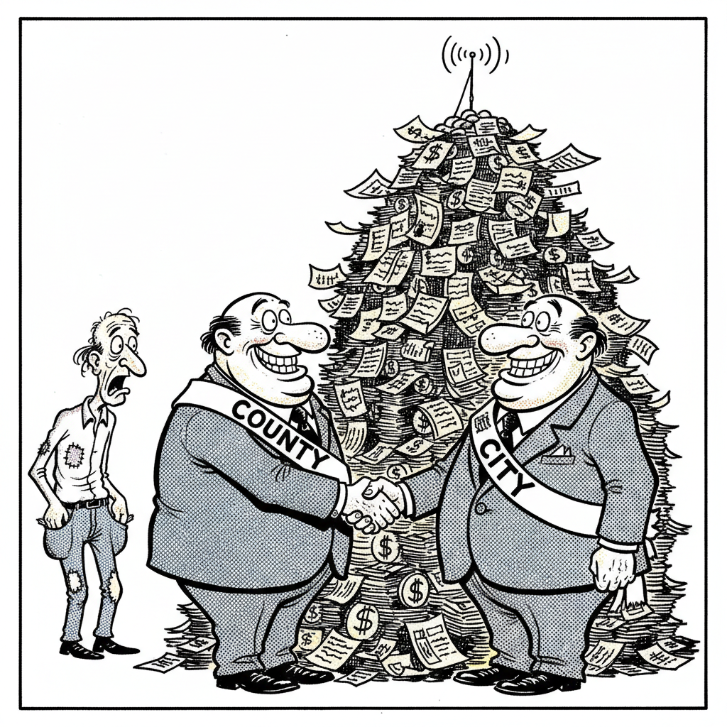 BOOM! COUNTY COUGHS UP CASH FOR… A RADIO TOWER?