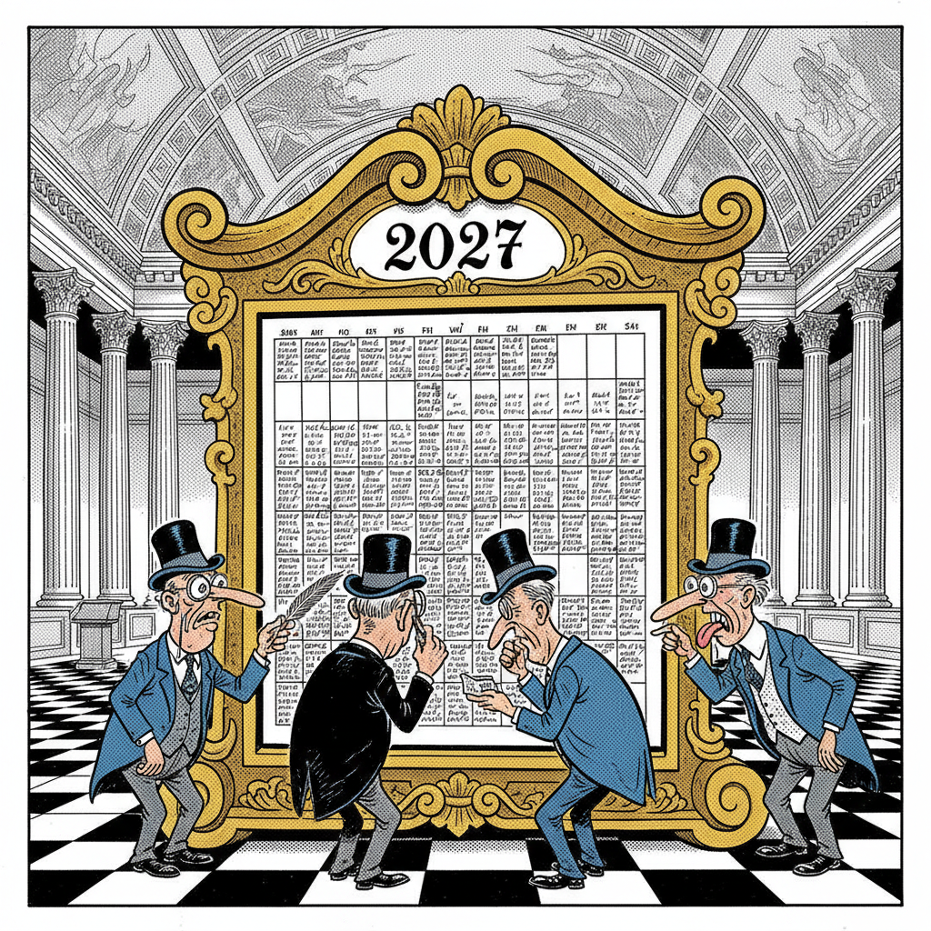 BOS SCHEDULES 2027 MEETINGS: WILL ANYONE NOTICE?