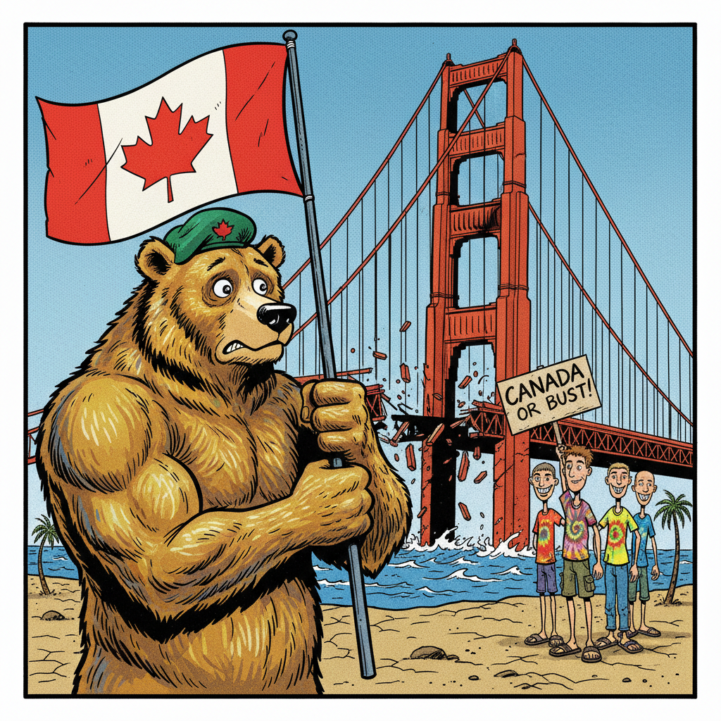 CALIFORNIA'S BORDER PROBLEM: TOO MANY LEFTIES WANT TO GO NORTH!