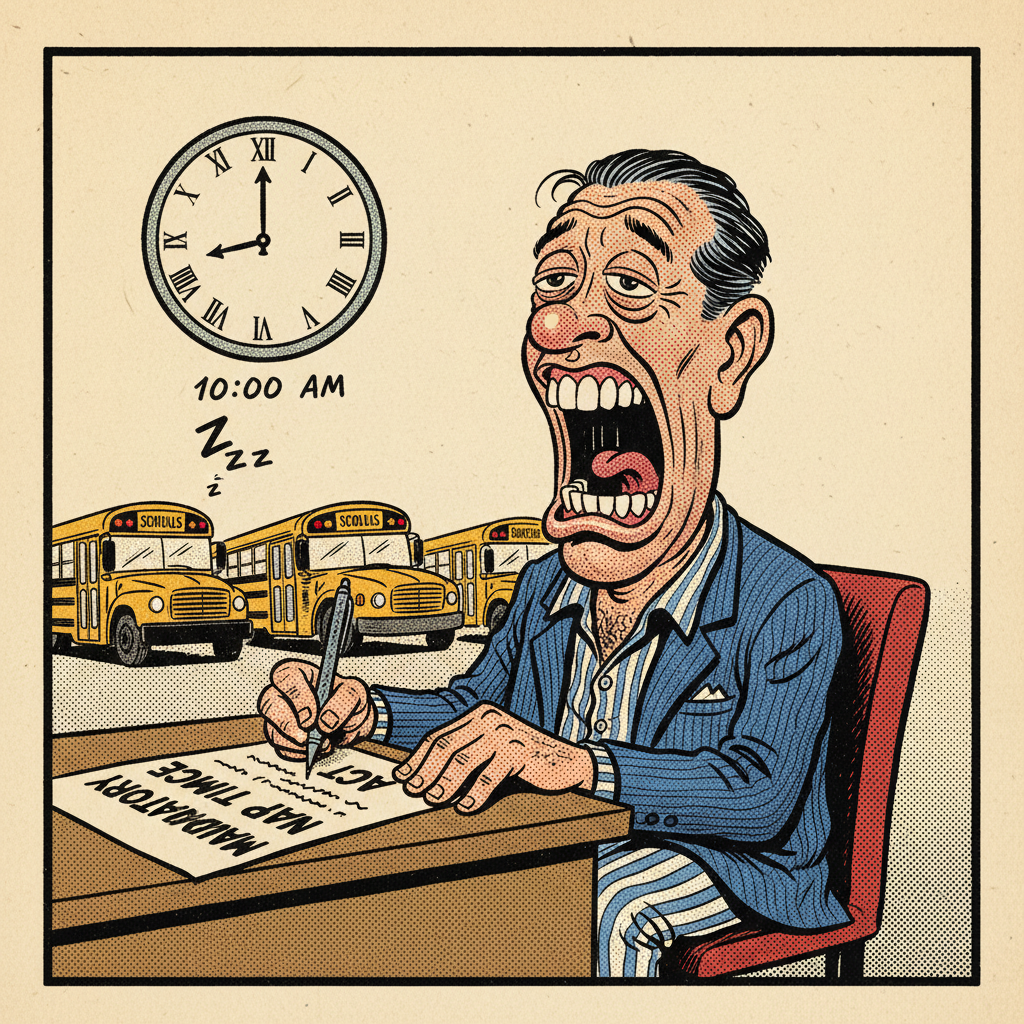 CALIFORNIA'S LATEST MASTERPIECE: MANDATED ZZZS!