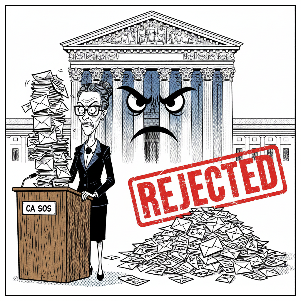 CALIFORNIA'S VOTE-BY-MAIL FANATICISM: SUPREME COURT RAINS ON DEMOCRAT PARADE