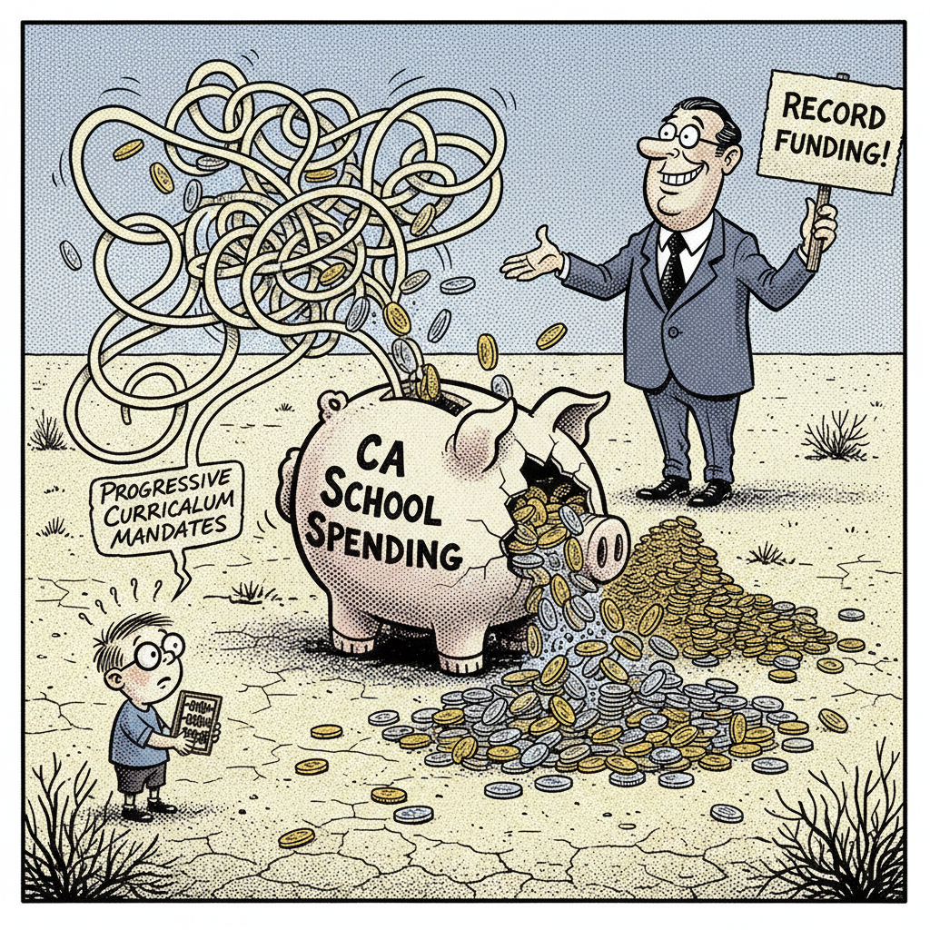 CALIFORNIA SCHOOLS: MORE MONEY, MORE PROBLEMS, LESS LEARNING!