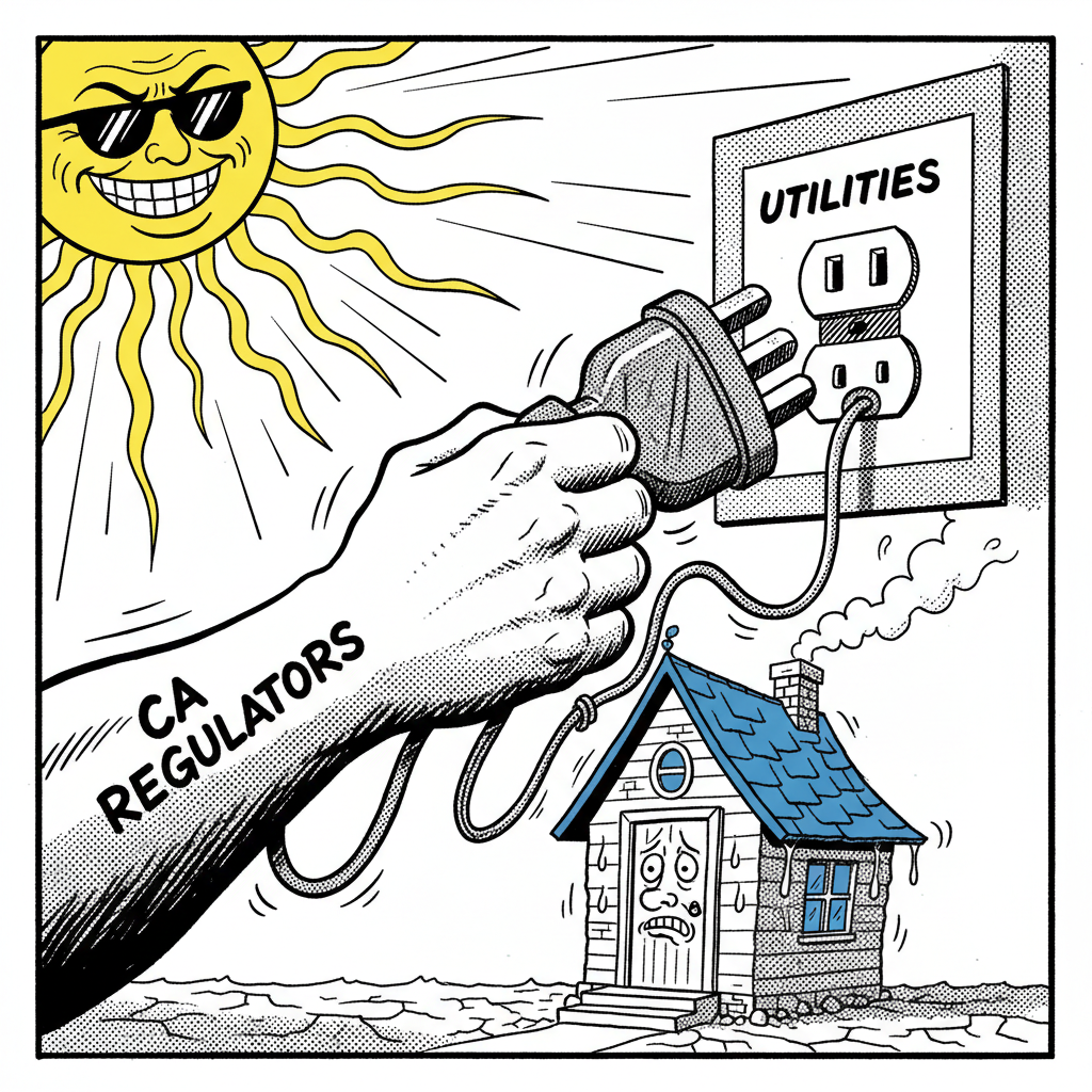 CALIFORNIA TOASTS ITSELF WITH MANDATED BLACKOUTS! UTILITIES GET ROASTED!