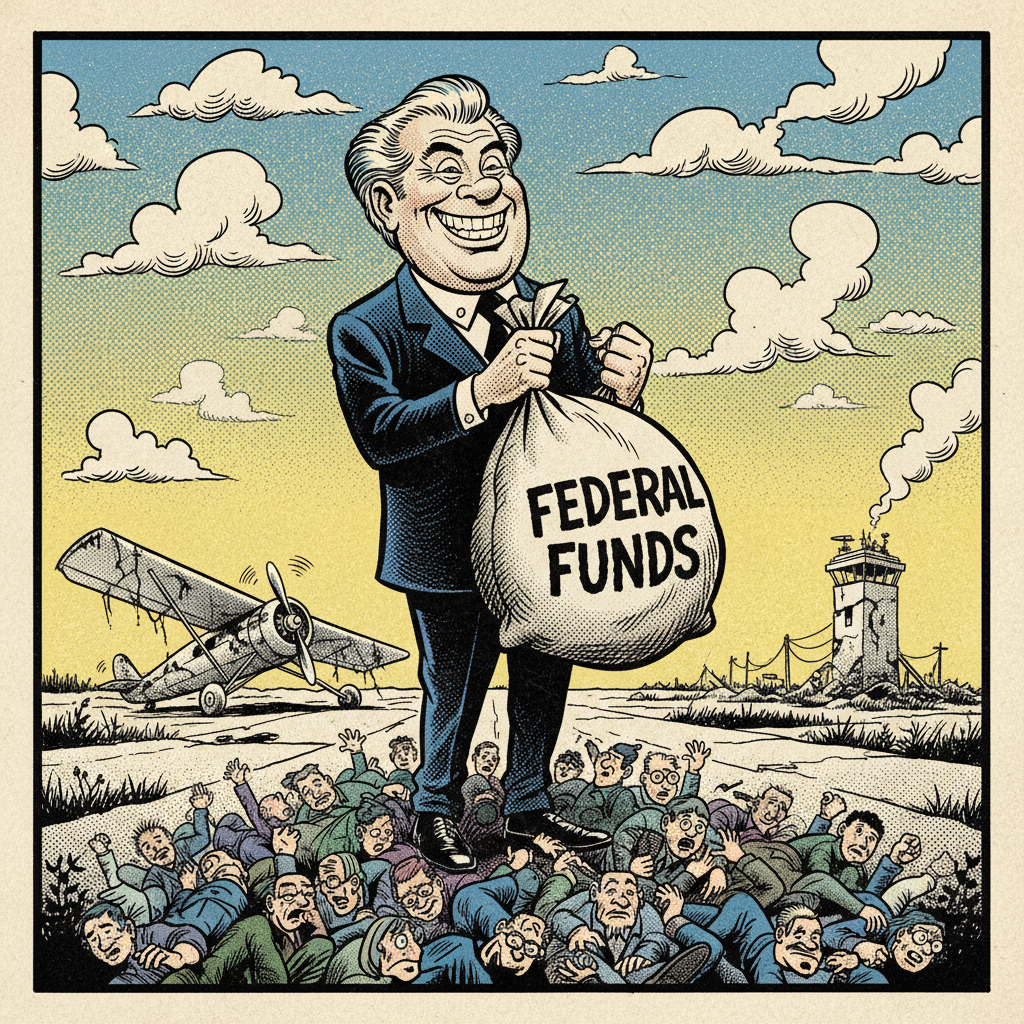 CARBAJAL 'DELIVERS' MILLIONS IN OUR OWN MONEY TO AIRPORT