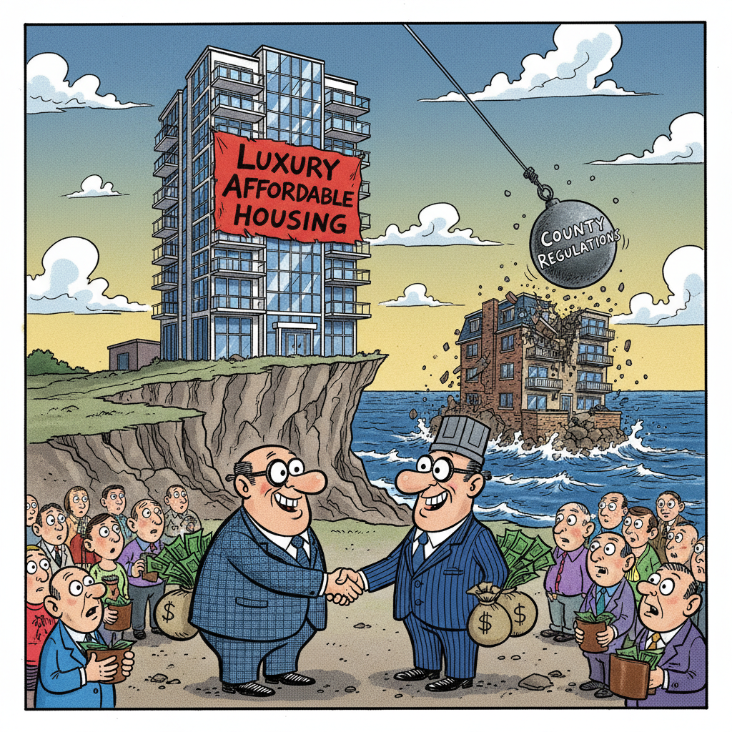 CARP BLUFFS OFFICE-TO-HOUSING: MORE SOCIAL ENGINEERING FOR SB'S ELITE!