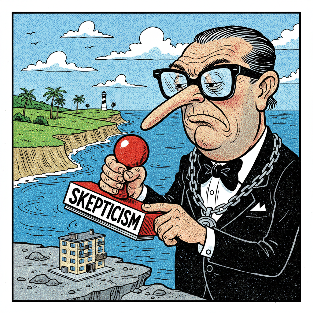 CARP BLUFFS: PLANNERS SKEPTICAL? YOU DON'T SAY!