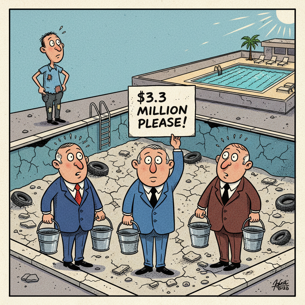 CARP'S $3.3 MILLION SWIMMING HOLE BOONDOGGLE: DRAINED TAXPAYER WALLETS NEXT?