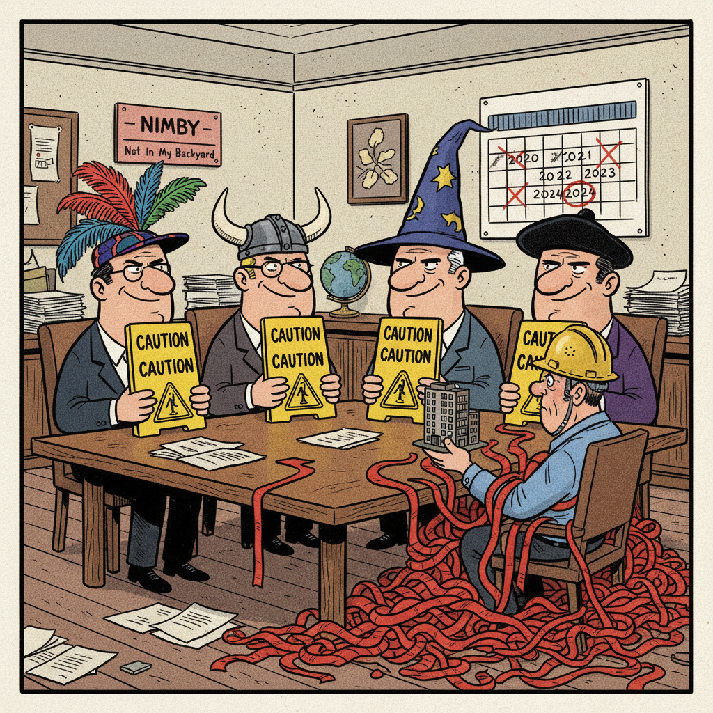 CARPINTERIA COUNCIL'S 'CAUTION': CODE FOR MORE BUREAUCRATIC DELAY!