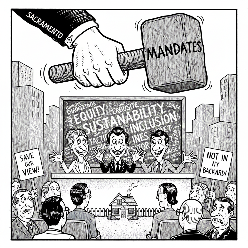 CARPINTERIA TO DISCUSS ‘HOUSING MANDATES’ – WILL ANYONE MENTION LIBERAL HYPOCRISY?