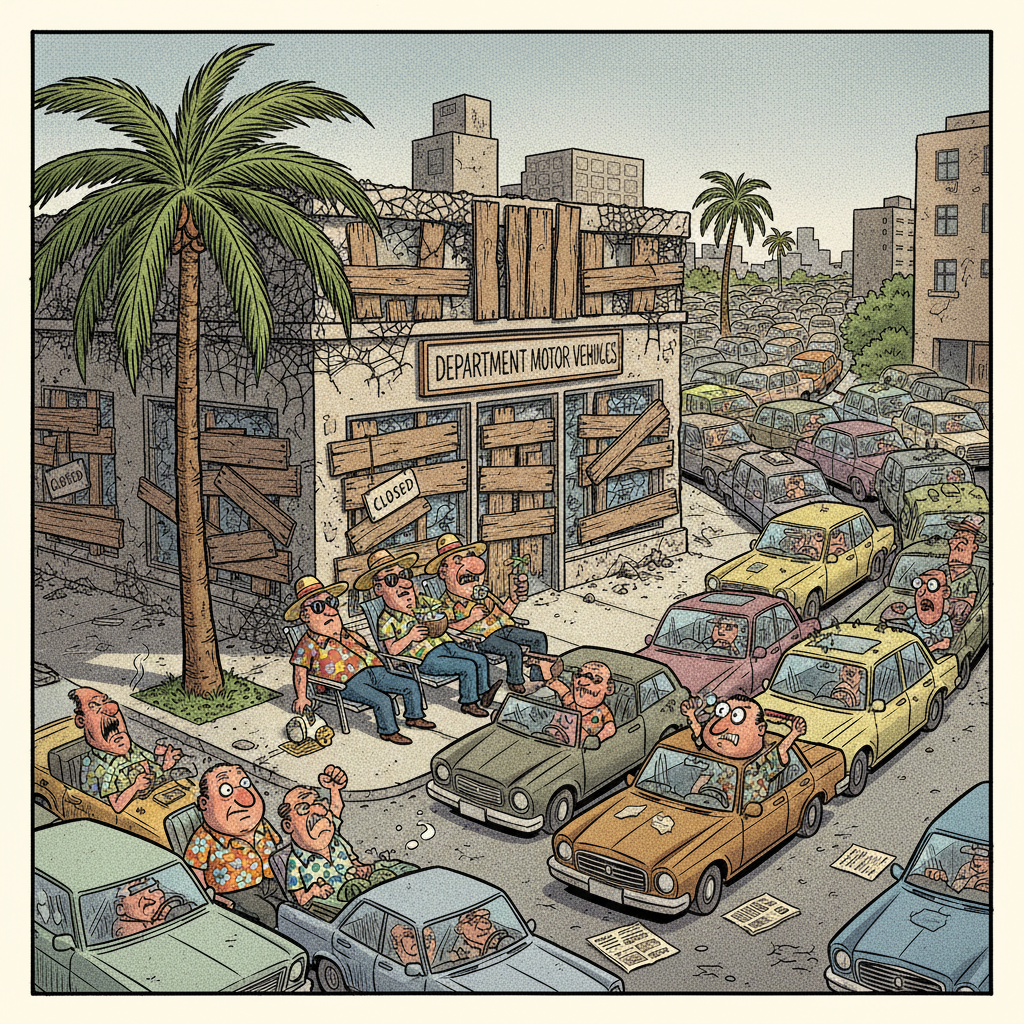 CASTILLO STREET SNOOZE: SB DMV SHUTS FOR MONTHS, WAIT TIMES MIRACULOUSLY IMPROVE