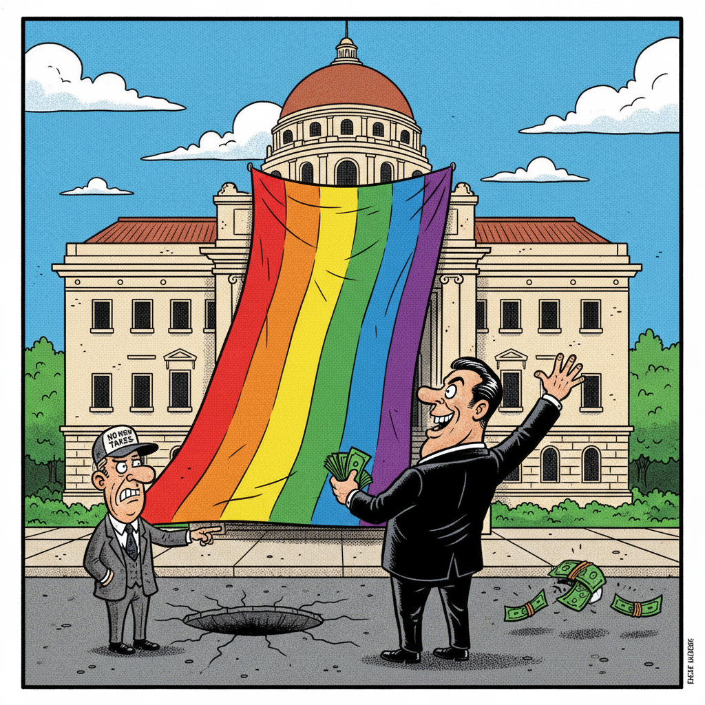 CITY HALL GETS NEW FLAG: PROGRESSIVES DISCOVER SYMBOLS OVER SOLUTIONS