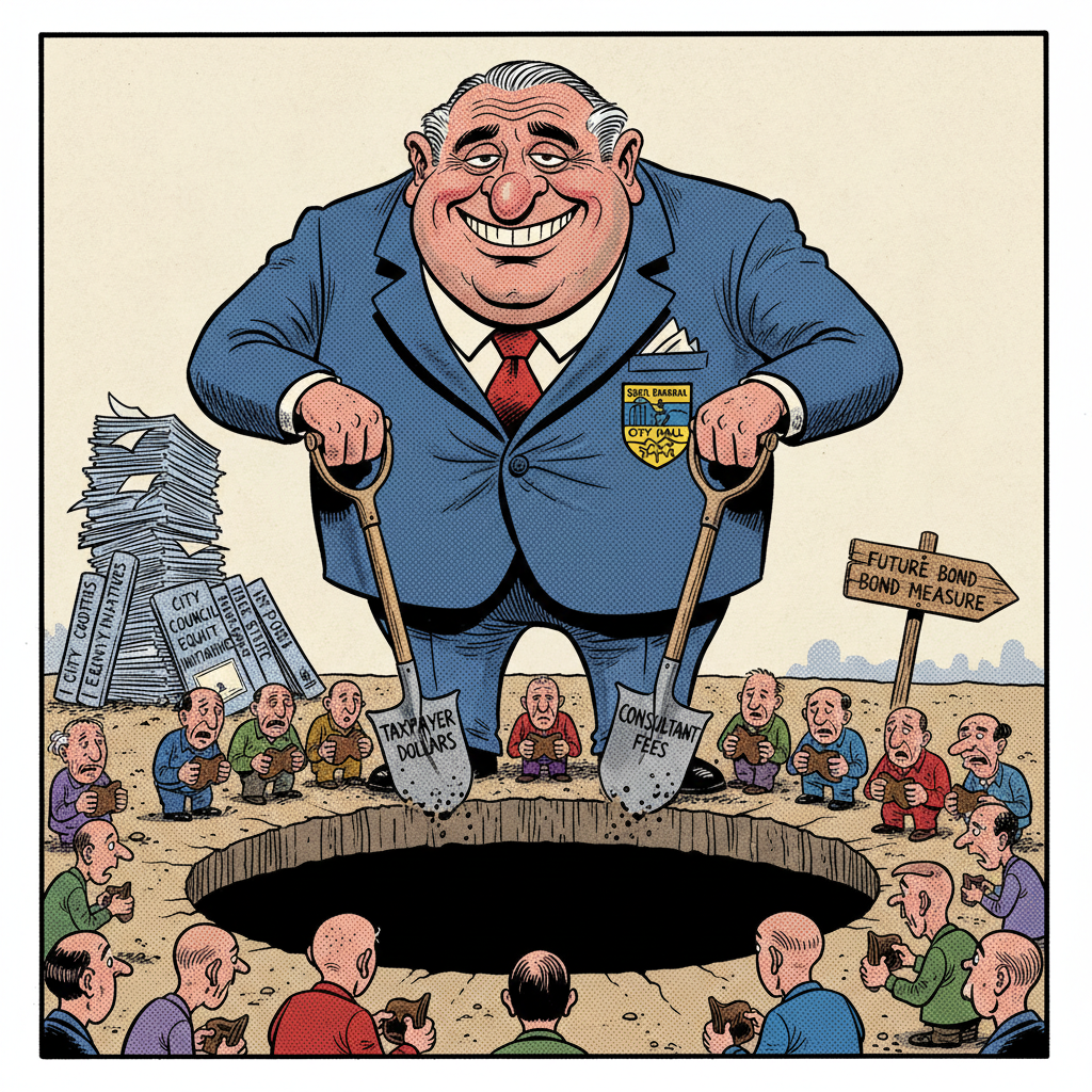 CITY HALL'S WALLET: EMPTY. YOURS: UP IN SMOKE. WONDER WHY?