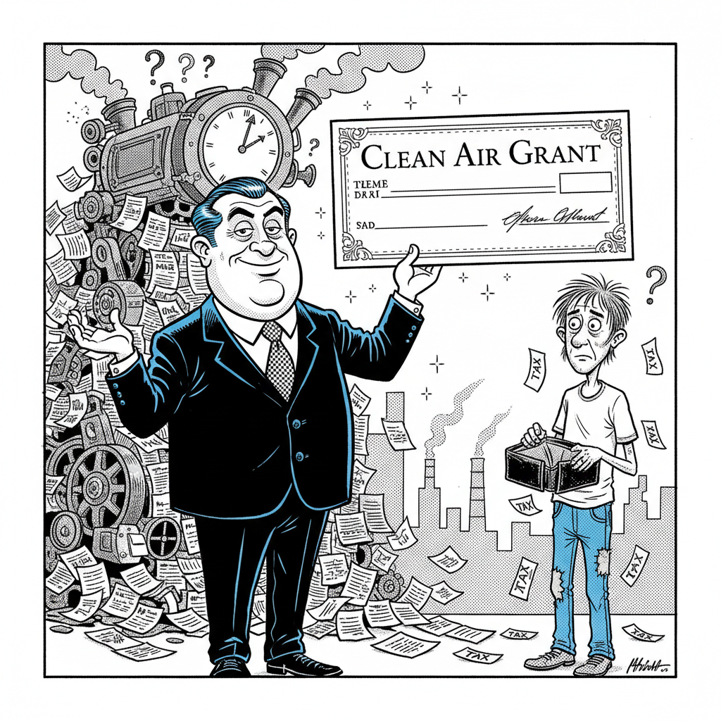 ‘CLEAN AIR’ GRANTS: TAXPAYERS BREATHE DEBT, BUREAUCRATS BREATHE EASY!