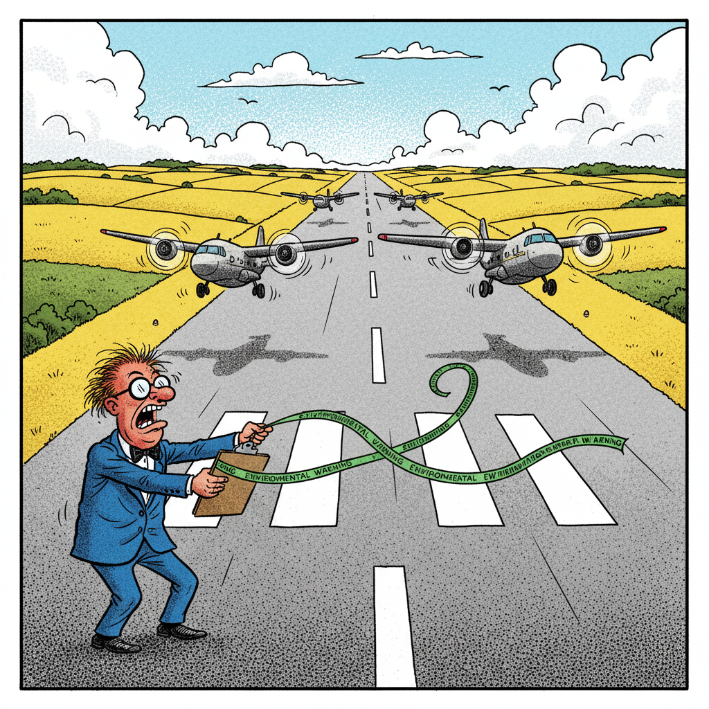 CLEAR FOR TAKEOFF: SANTA MARIA AIRPORT RACE DODGES SACRAMENTO GREEN TAPE