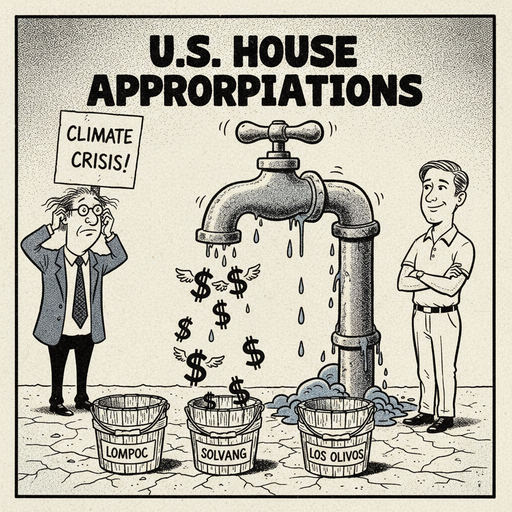 CONGRESSIONAL PORK BARREL SPRINGS A LEAK! LOMPOC, SOLVANG TO GET FEDERAL DOUGH