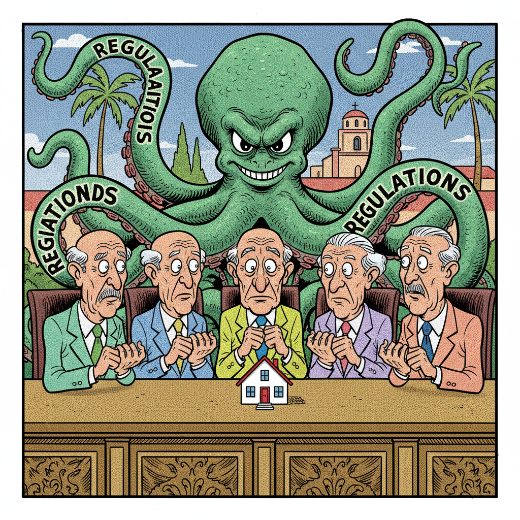 COUNCIL DITHERED ON MESA MANSION, BLAMING TRUMP'S GHOST!