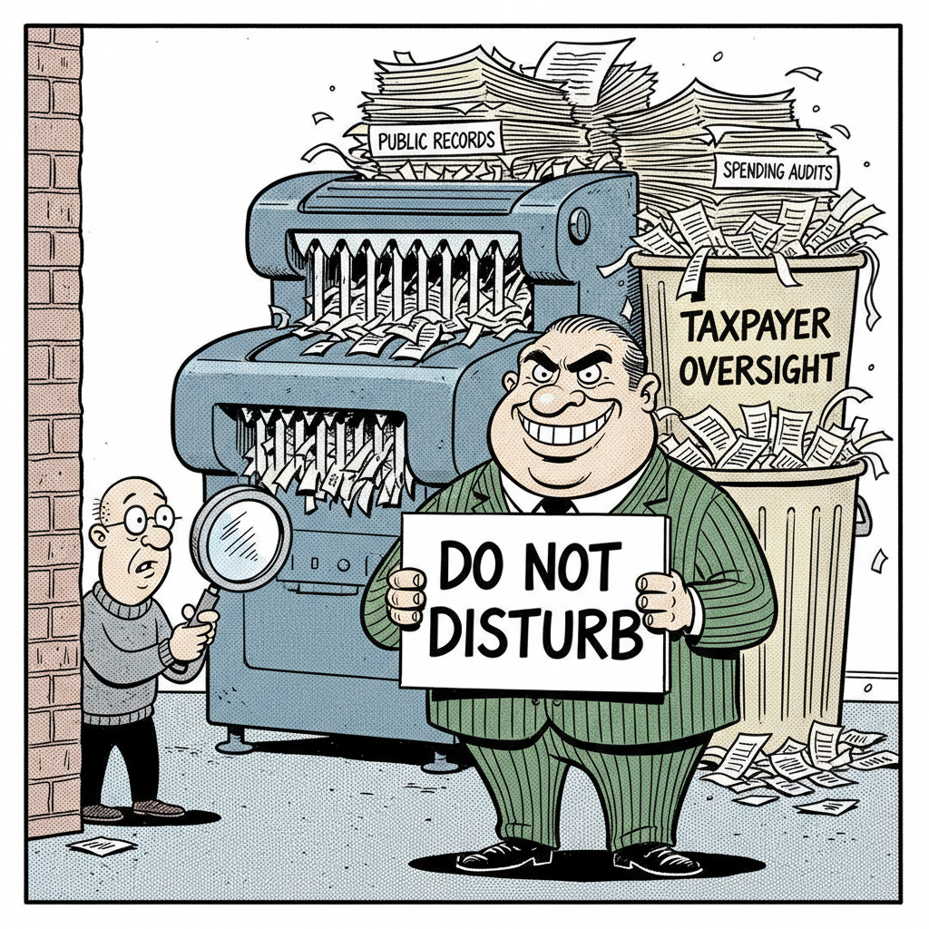 COUNTY BOSSES 'DELETE' TAXPAYER OVERSIGHT, CALL IT 'ENVIRONMENTALLY NEUTRAL'