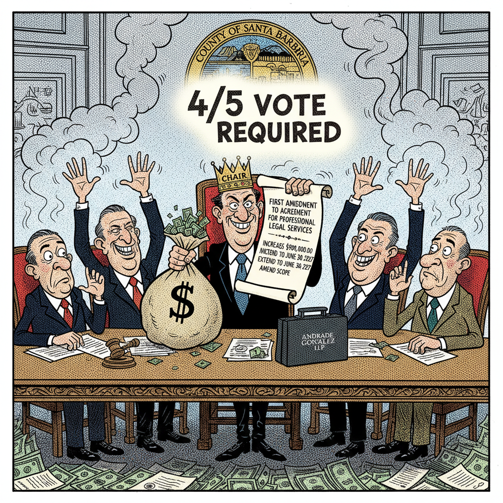 COUNTY COFFERS GO BRRRR: $900K FOR LEGAL 'SERVICES,' CEQA EXEMPT!