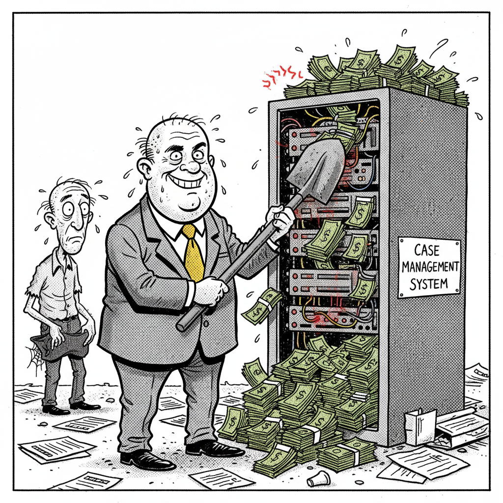 COUNTY COOLS CASELOADS WITH CASH: MILLION-DOLLAR SOFTWARE BLOWOUT!
