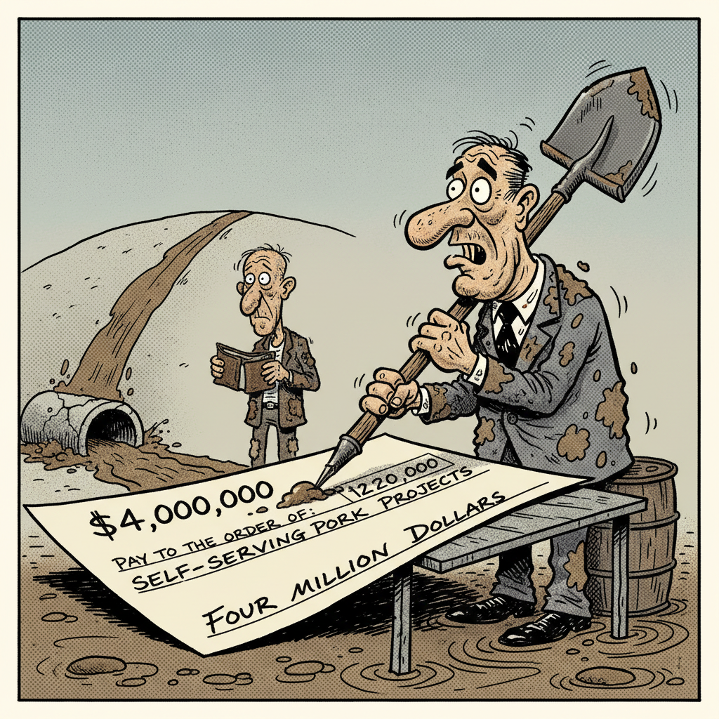 COUNTY COUGHS UP $4 MILLION FOR ORCUTT MUD — YOUR TAX DOLLARS AT WORK!