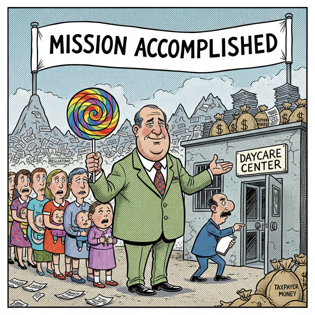 COUNTY FINALLY SOLVES THE PROBLEM IT CREATED: 'CHILDCARE CRISIS' MYSTERY SOLVED!