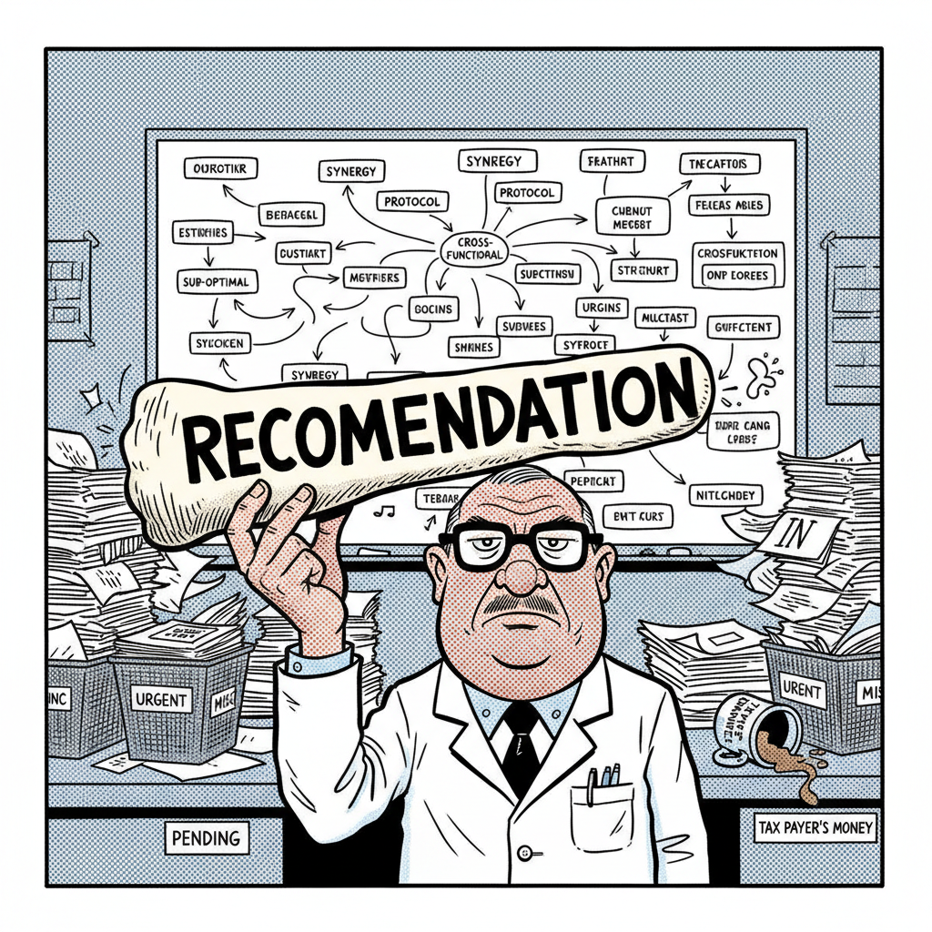COUNTY HEALTH'S LATEST BRIGHT IDEA: THEY 'RECOMMEND' THINGS?!