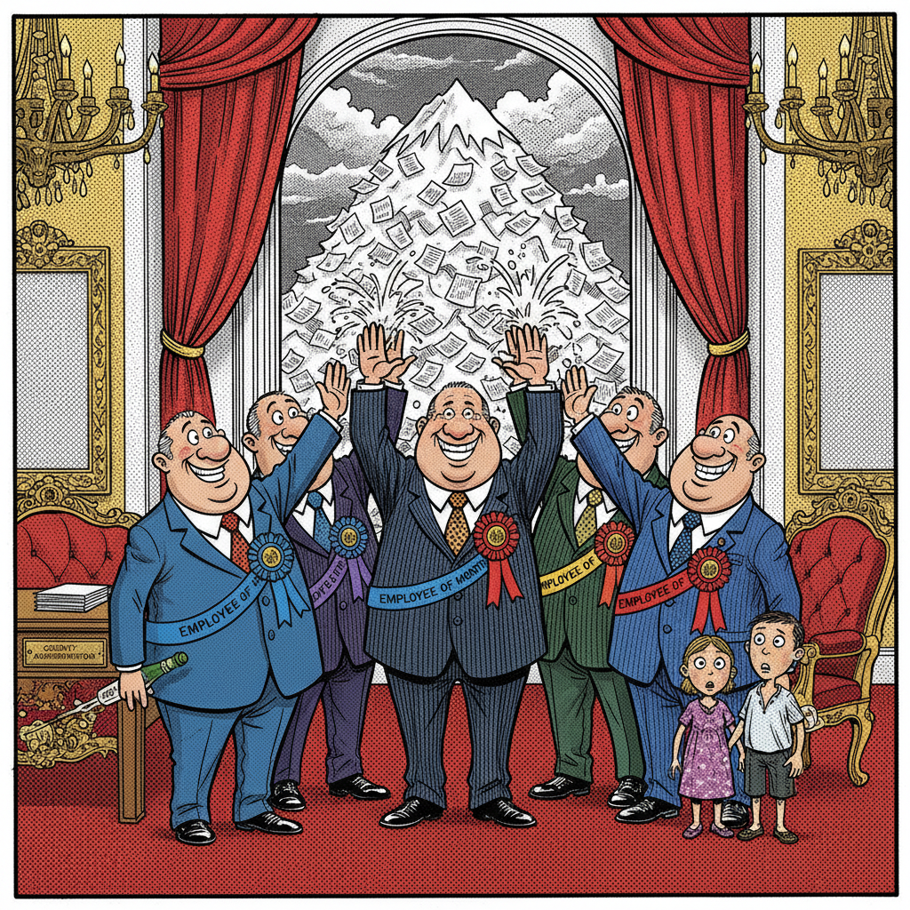 COUNTY LEADERS HAIL THEMSELVES FOR SPENDING YOUR MONEY!
