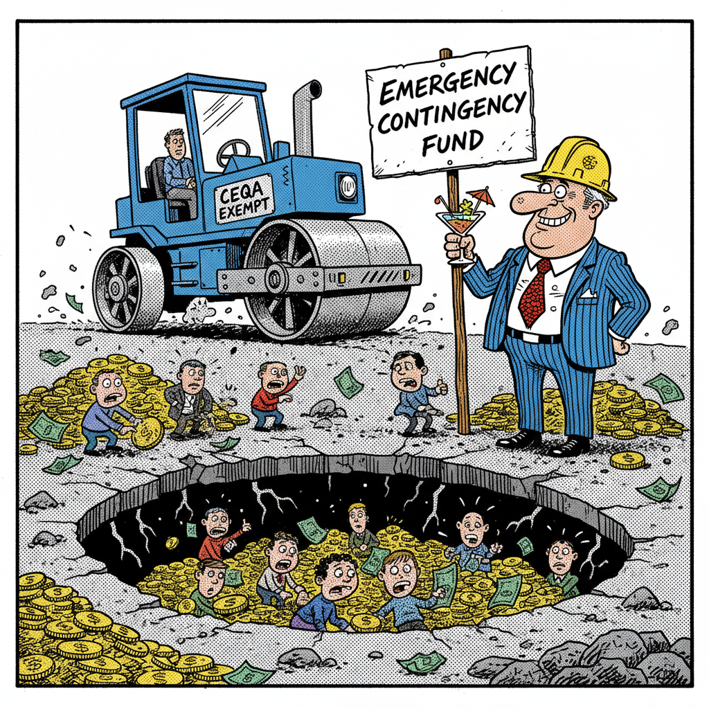 COUNTY LEADERS PAVING THE WAY... TO HIGHER TAXES!