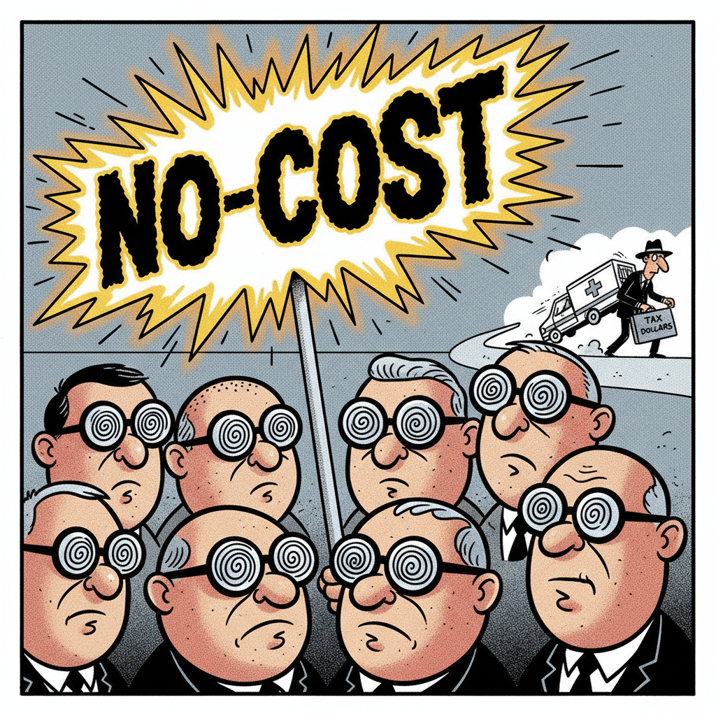 COUNTY SEES DOUBLE: FREE GLASSES FOR ALL, BUT AT WHAT COST?