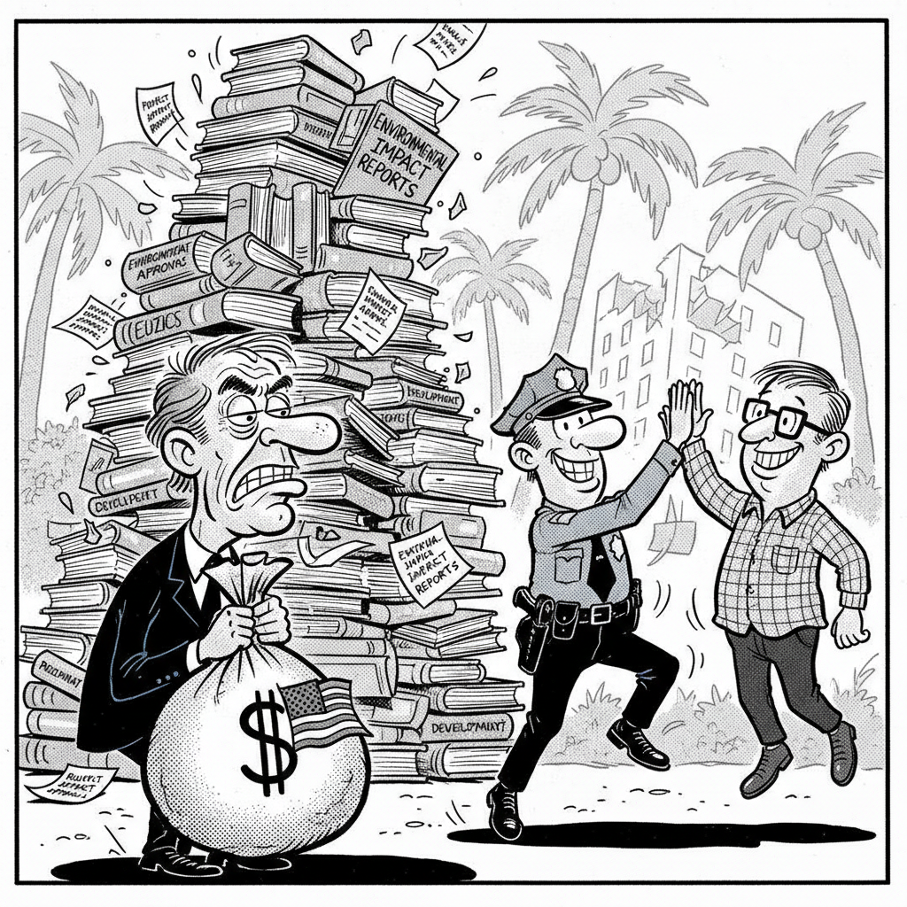 COUNTY SUPES SNATCH TRUMP DOJ CASH: NO ENVIRONMENTAL 'CONCERN' FOR FREE MONEY!