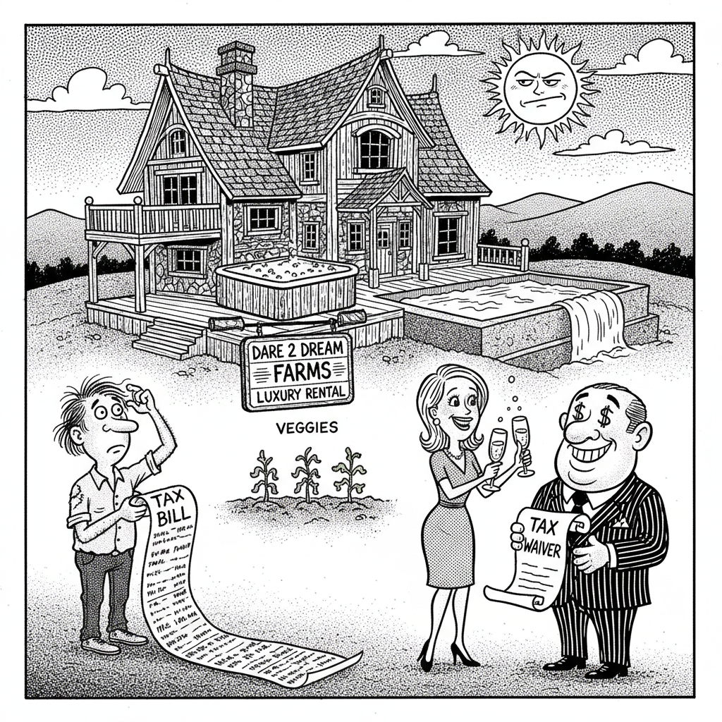 COUNTY SUPES WAIVE TAXES FOR 'FARMS' — ARE YOU DARE 2 DREAMING?