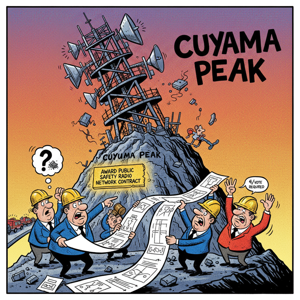 COUNTY TO BLOW $2.2M ON 'COMMUNICATION SITE' ON A PEAK — WHAT ARE THEY REALLY BUILDING UP THERE?