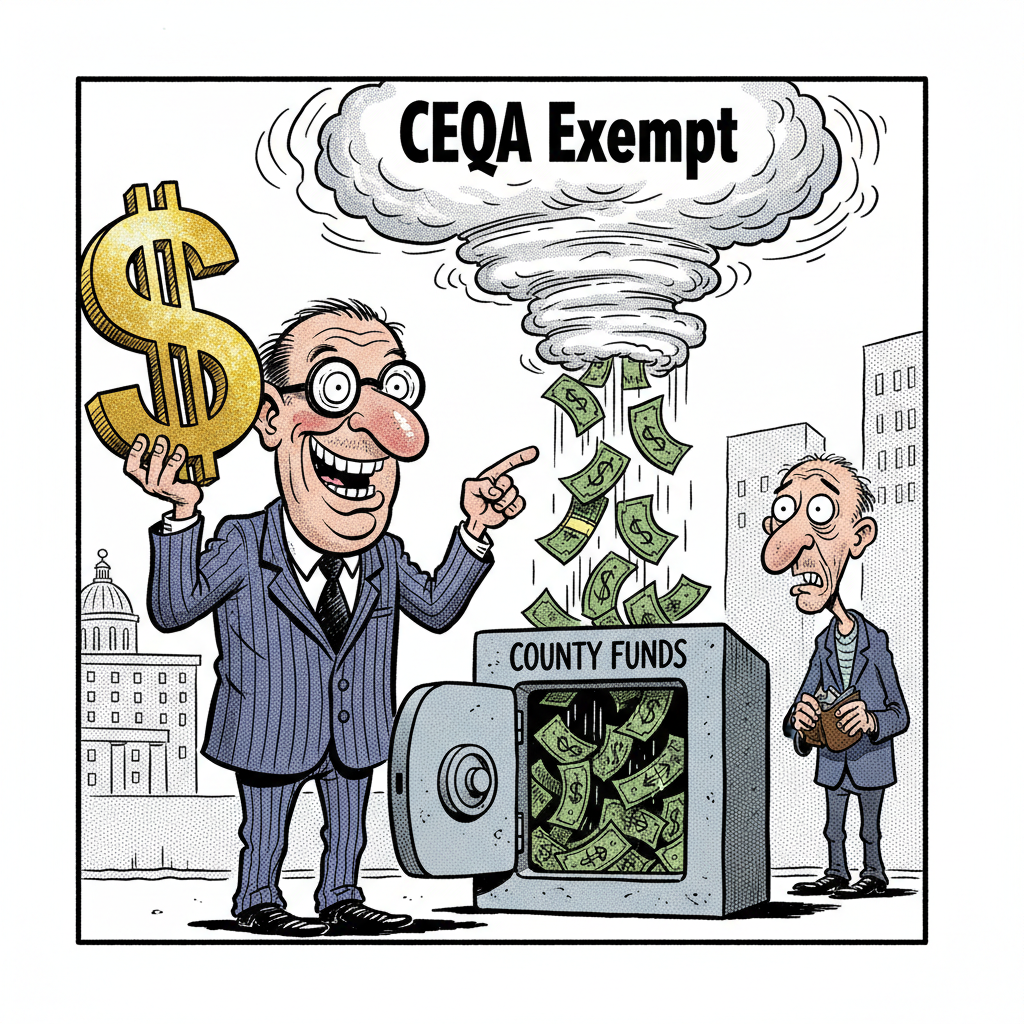 COUNTY TO BUY 'CLOUDS' FOR MILLIONS, CALLS IT 'GREEN'