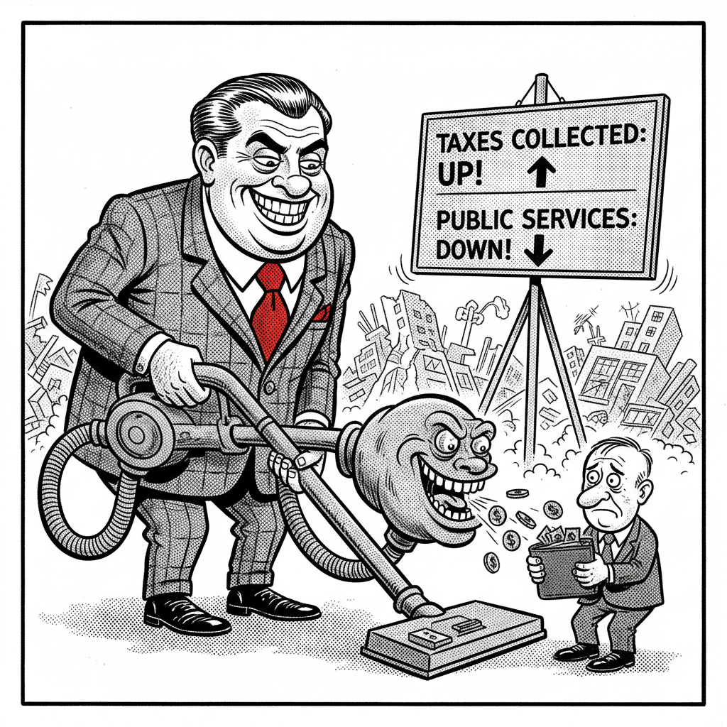 COUNTY TO TAXPAYERS: OPEN WALLETS, SHUT MOUTHS!