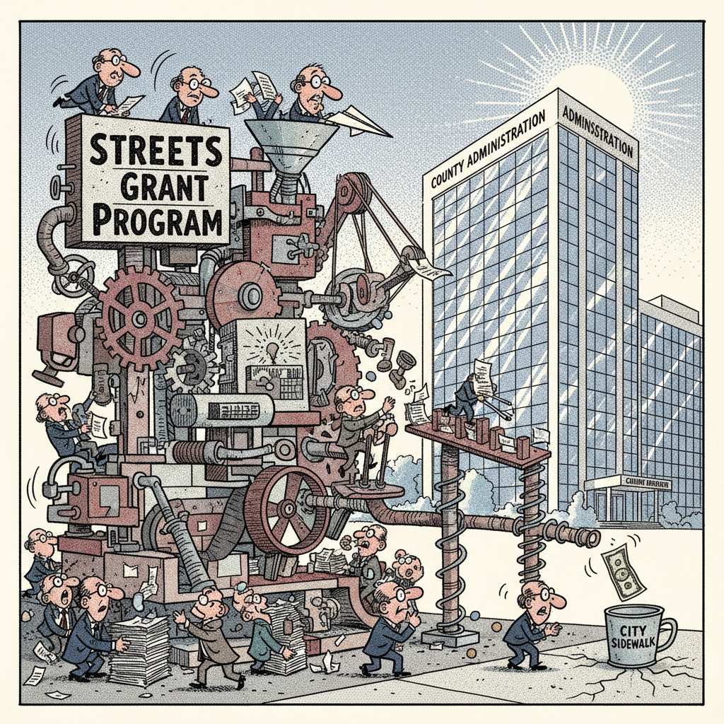 COUNTY TO THROW $12M AT 'STREETS' PROBLEM, EXPECTING DIFFERENT RESULT!