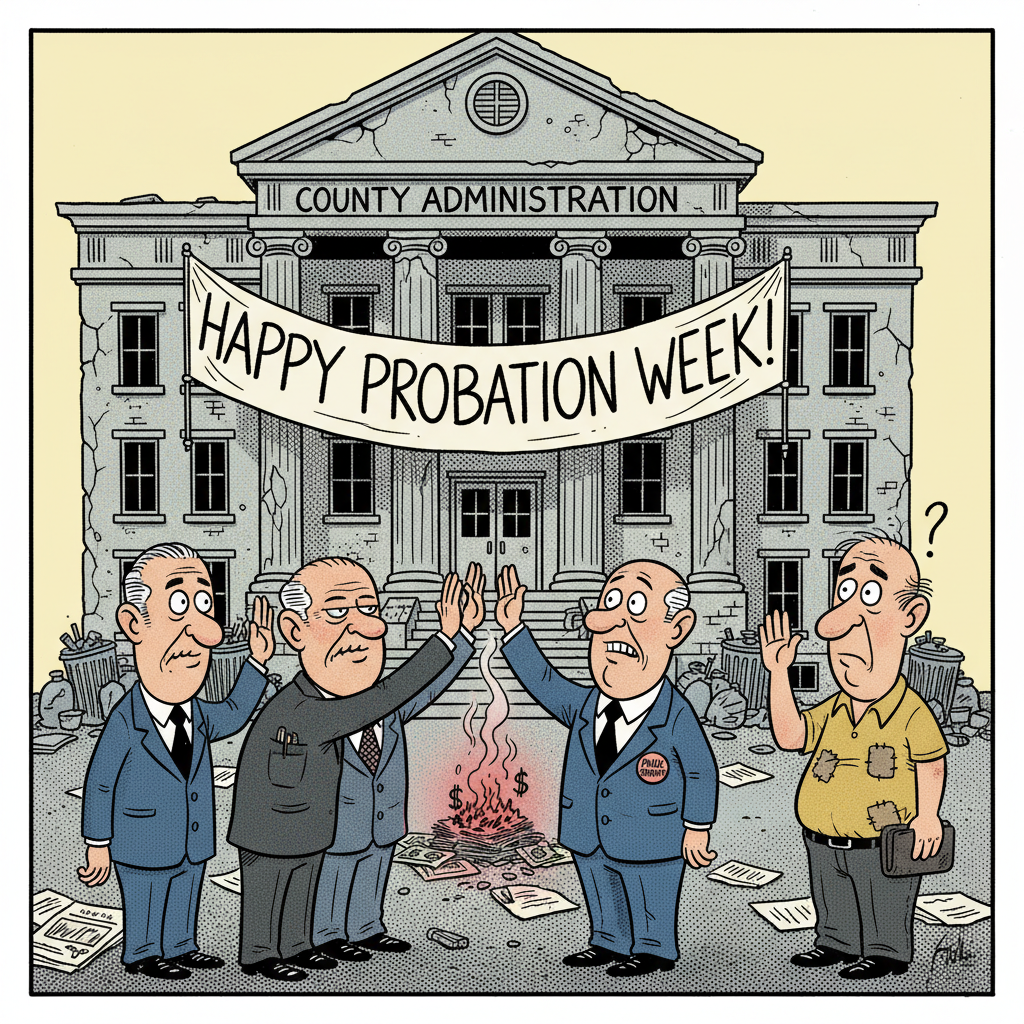COUNTY WASTE OF TAXPAYER DOLLARS CELEBRATES... ITSELF!