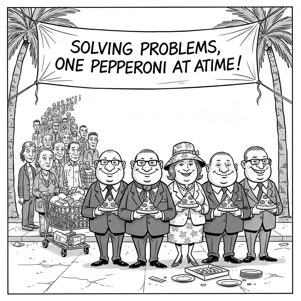 CPK TO SOLVE HOMELESSNESS? LIBERALS CELEBRATE SLICING THEIR OWN PIE!
