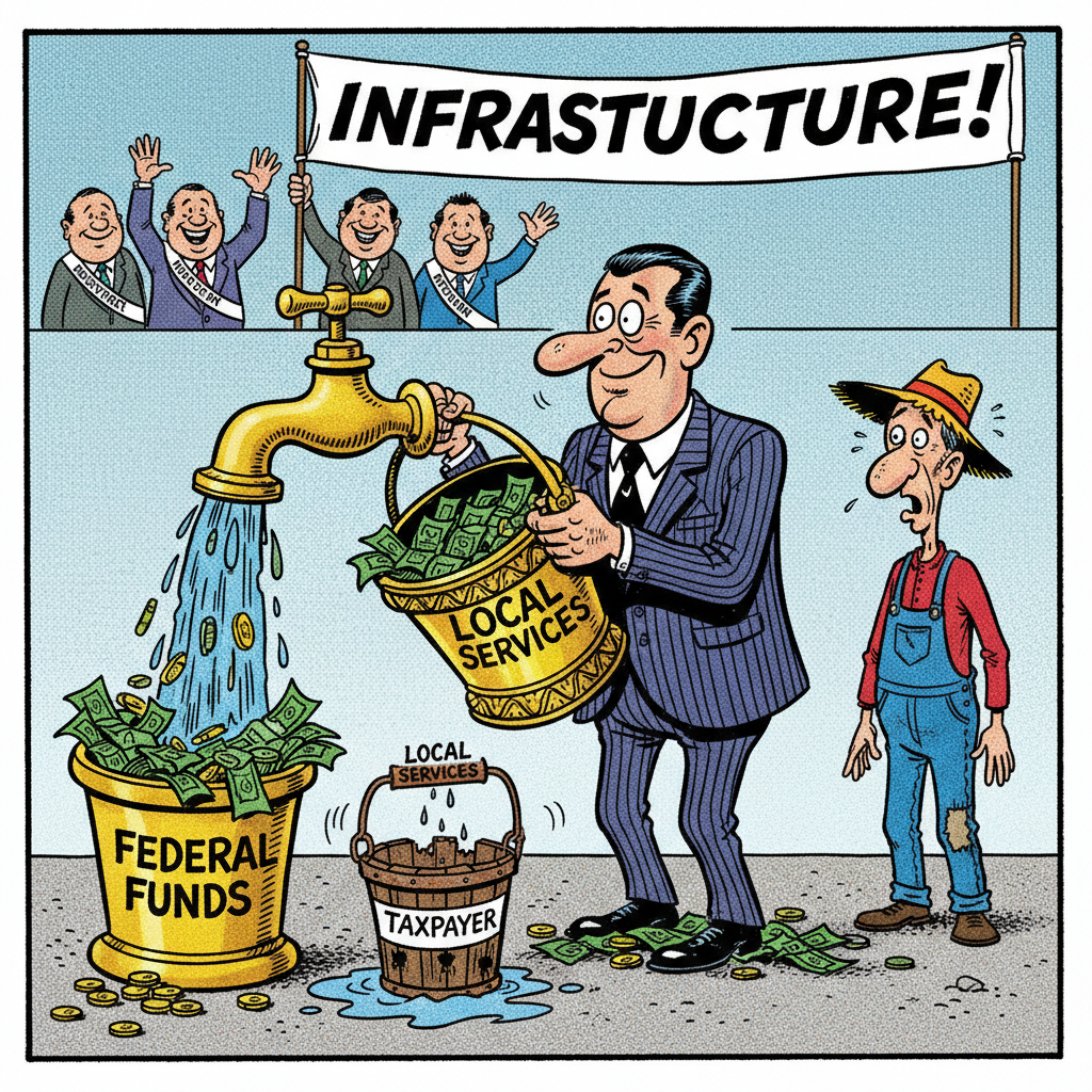 DC DRAIN UNCLOGS, 'MEMBER-REQUESTED' MILLIONS FLOW TO CRONY 'WATER PROJECTS'