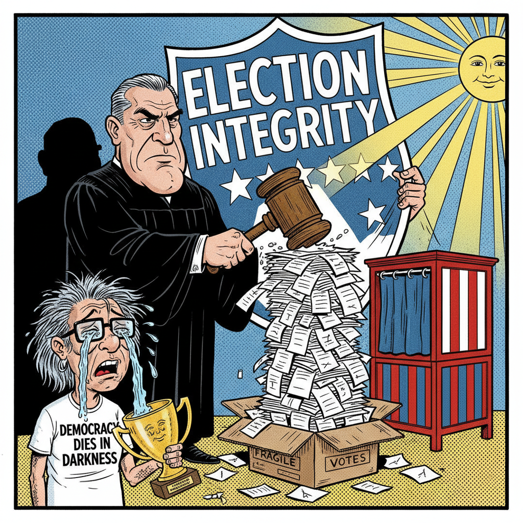 DEMOCRACY, PRESERVED! SUPREME COURT SAVES VOTES FROM PROGRESSIVE PEN-PUSHERS!