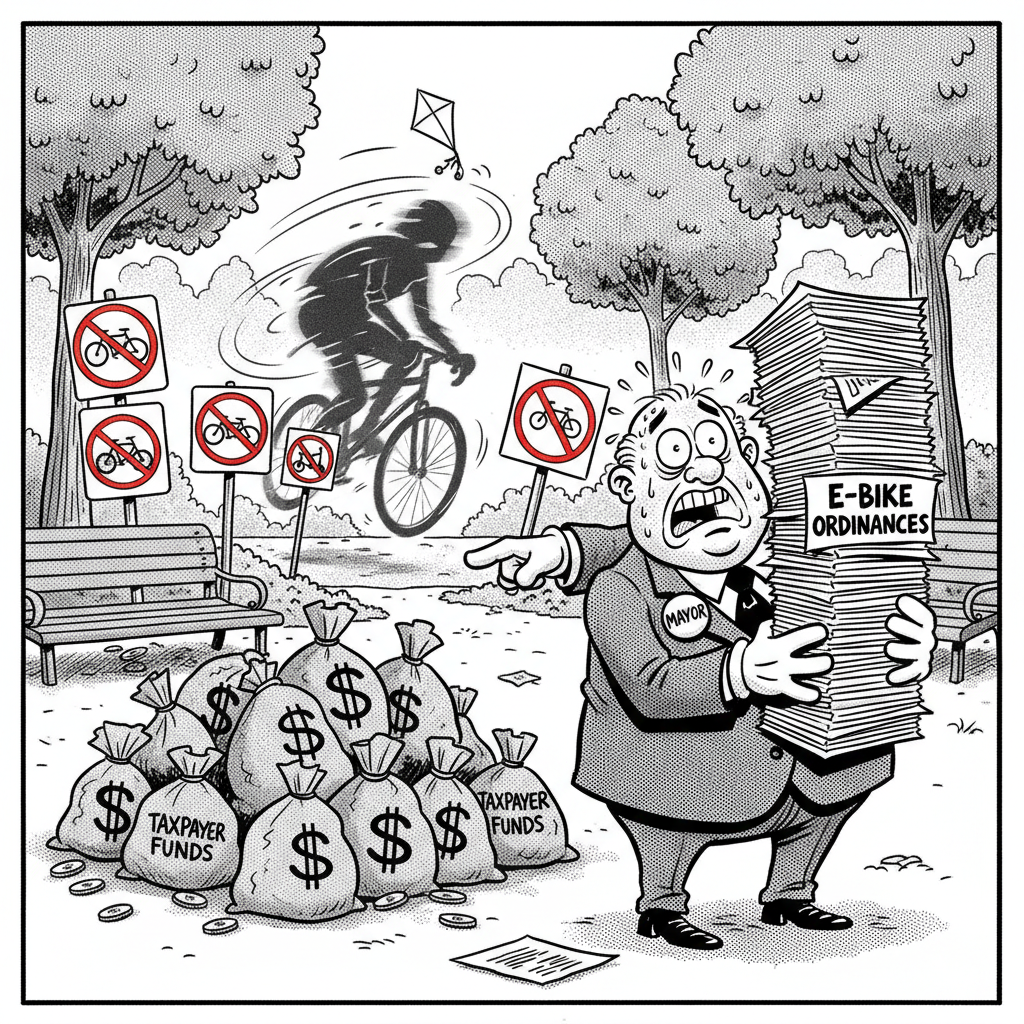 E-BIKE MENACE! SANTA MARIA BUREAUCRATS CLUTCH PEARLS OVER NEW THREAT TO PARKS