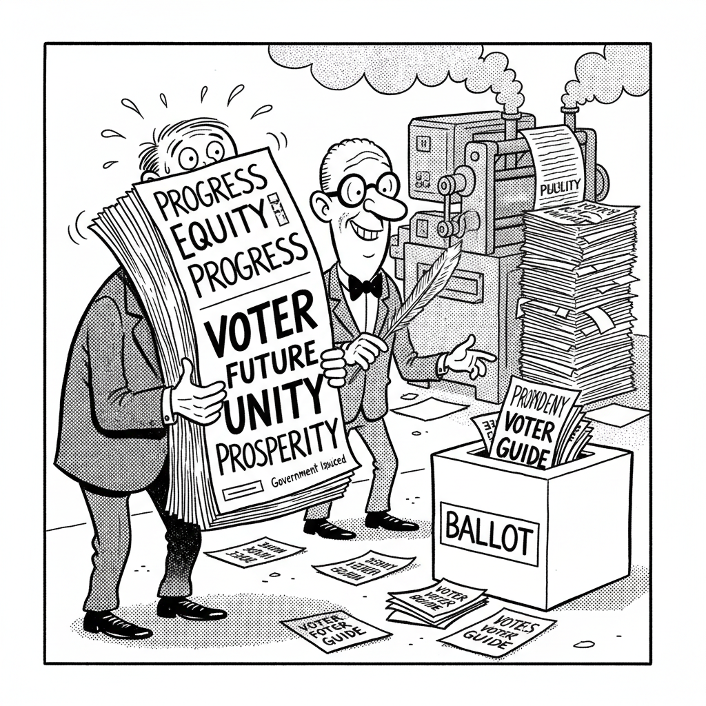 ELECTION 'GUIDES' HIT MAIL: TAXPAYER-FUNDED PROPAGANDA ARRIVES JUST IN TIME!
