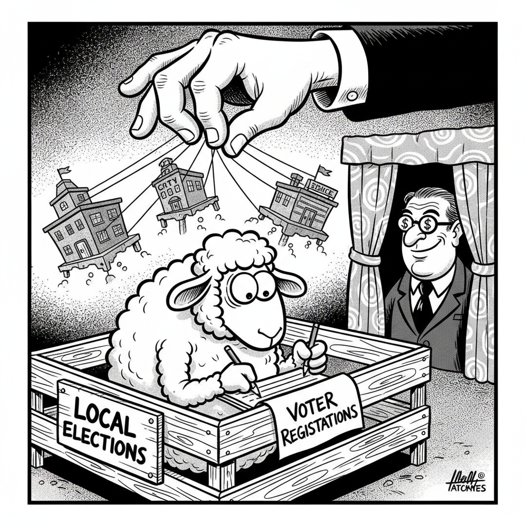 ELECTION OFFICE REMINDS SHEEPLE TO VOTE: AS IF YOUR BALLOT MATTERS!