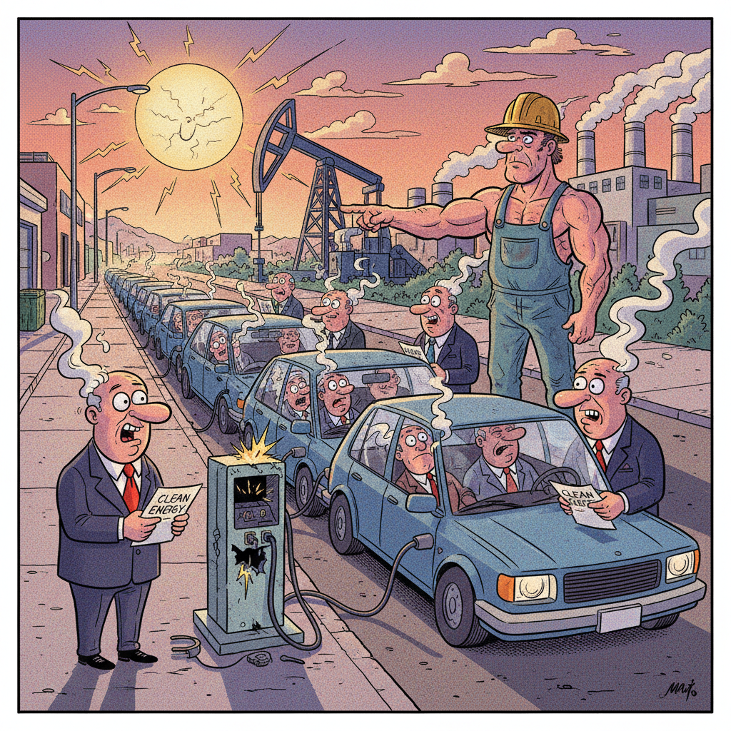 ELECTRIFYINGLY BAD IDEA: LOCALS FORCED TO 'CONNECT' WITH ELECTRIC VEHICLE PROPAGANDA