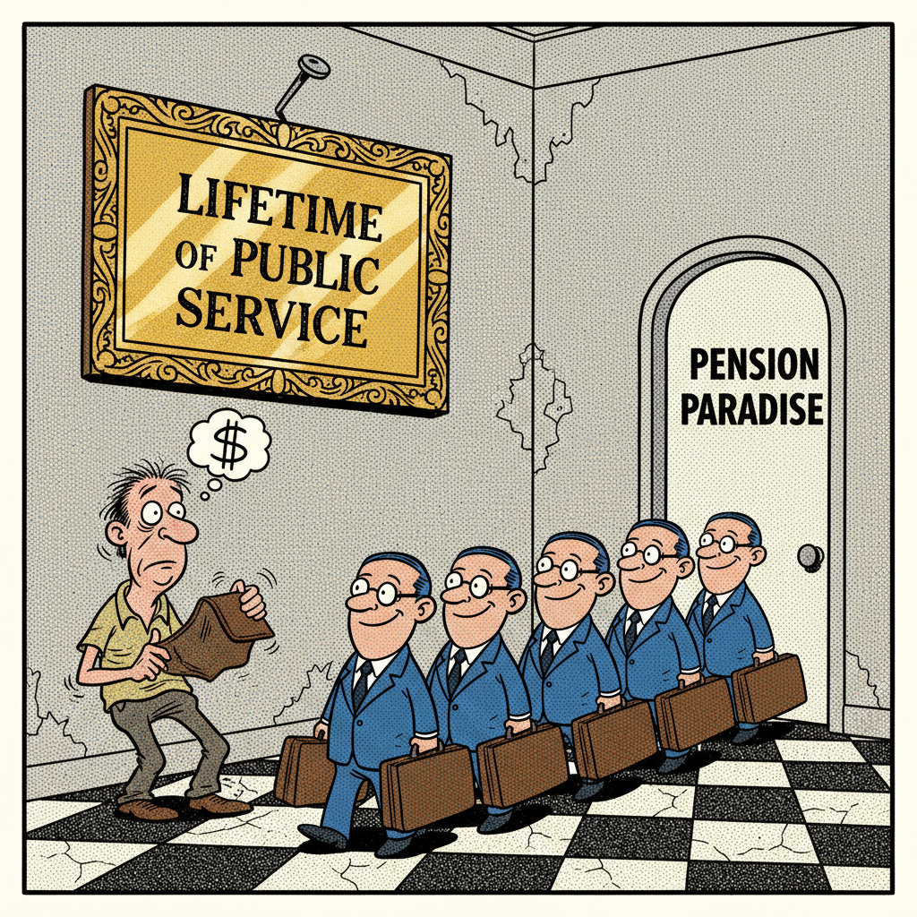 FINALLY! BUREAUCRAT RETIRES AFTER 4 DECADES OF 'SERVICE'