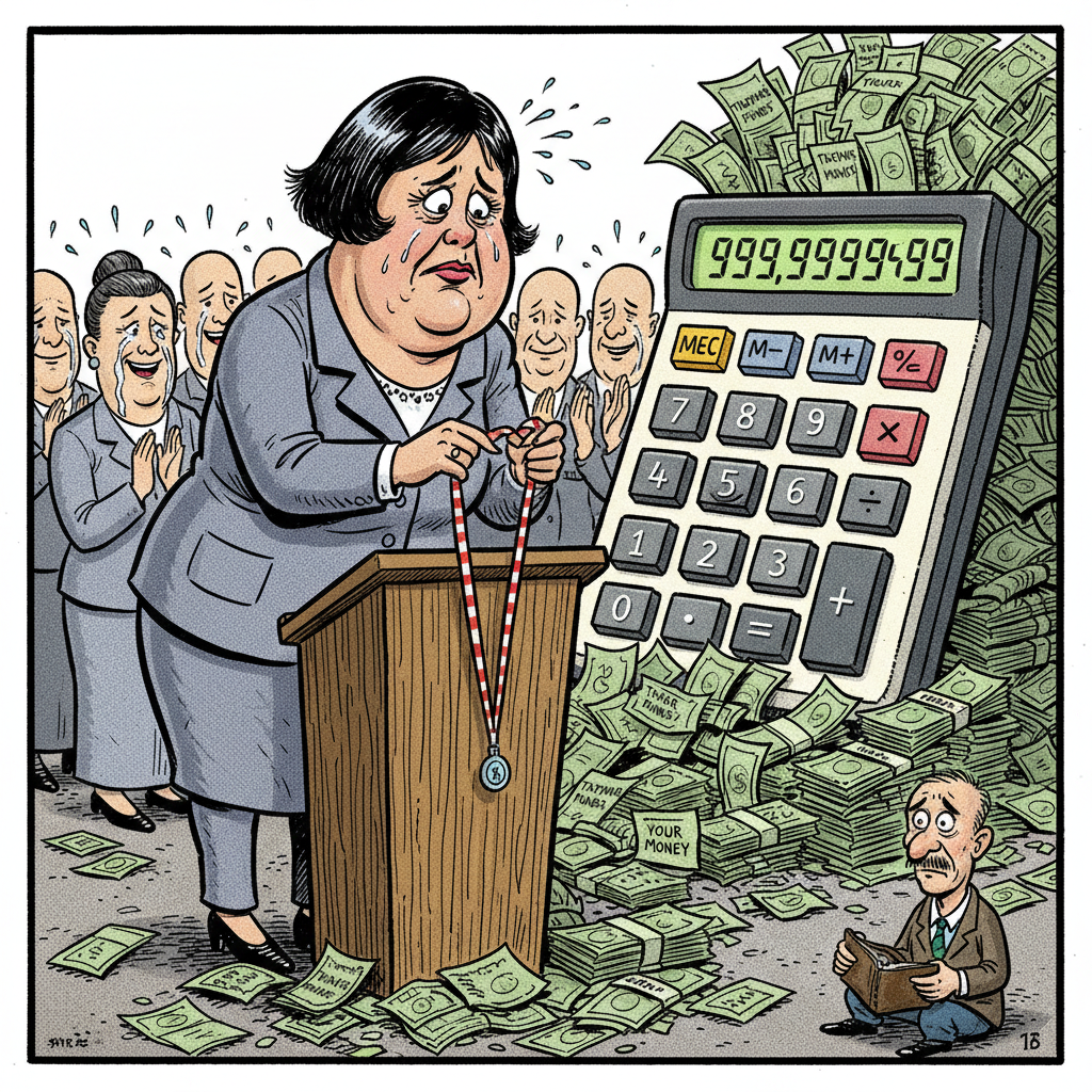 FINALLY! MIYASATO EXITS STAGE LEFT, LEAVING TAXPAYERS TO MOP UP