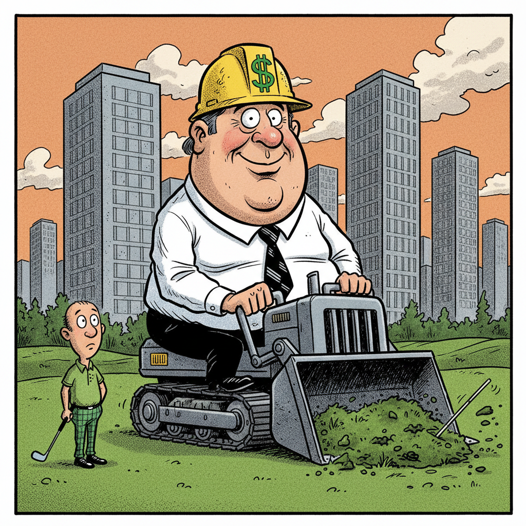 FORE! GREEN GONE WILD! DEMS DOUBLE DOWN ON MUNI HOUSING